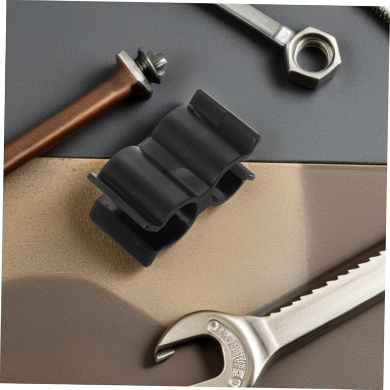 HANABASS 7pcs Black Nylon Double Tube Clamps Hose Connector Clips for Boats Yachts - Image 5
